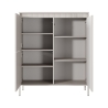 Design-Schrank Kergi, hohe Anrichte mit 3 Türen für Wohnzimmer und Eingangsbereich Sales