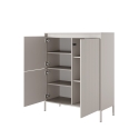 Design-Schrank Kergi, hohe Anrichte mit 3 Türen für Wohnzimmer und Eingangsbereich Katalog