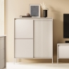 Design-Schrank Kergi, hohe Anrichte mit 3 Türen für Wohnzimmer und Eingangsbereich Verkauf