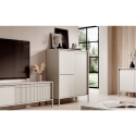 Design-Schrank Kergi, hohe Anrichte mit 3 Türen für Wohnzimmer und Eingangsbereich Rabatte
