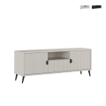 Niedriger TV-Schrank für Wohnzimmer mit 2 Türen und Schublade 153x40x61 Danielle Aktion
