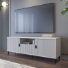 Niedriger TV-Schrank für Wohnzimmer mit 2 Türen und Schublade 153x40x61 Danielle Verkauf