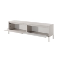 Moderner TV-Unterschrank Kergi mit 2 Türen für Wohnzimmer - Niedriges Design Rabatte