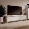 Moderner TV-Unterschrank Kergi mit 2 Türen für Wohnzimmer - Niedriges Design Verkauf