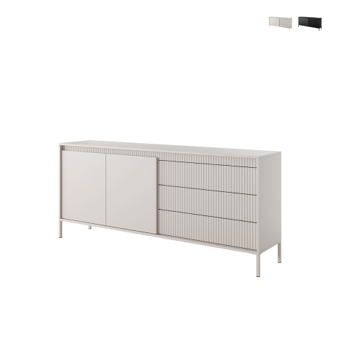 Sideboard Kergi mit 2 Türen und 3 Schubladen für Wohnzimmer und Esszimmer Aktion
