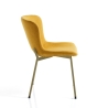 Set 4 moderne Stühle aus Stoff für Esszimmer Küche Rann Gold Sales