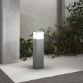 Gartenleuchte Außen silberfarben Metall H60cm Booster Aktion