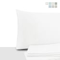 Set aus 2 Kissenbezügen 50x80cm aus Percal-Baumwolle mit Umschlag Miami Aktion
