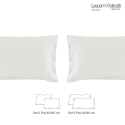 Set aus 2 Kissenbezügen 50x80cm aus Percal-Baumwolle mit Umschlag Miami Eigenschaften
