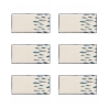 Set aus 6 rechteckigen Servierplatten aus Keramik 29x15cm Marechiaro Aktion
