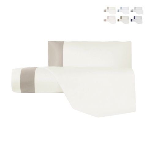 Bettwäsche-Set für Einzelbett aus Baumwollsatin mit Kissenbezug Heritage Aktion
