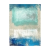 Leinwanddruck abstraktes modernes Bild beige blau Magic Sea Ludwig Maun Angebot