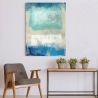 Leinwanddruck abstraktes modernes Bild beige blau Magic Sea Ludwig Maun Verkauf