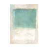 Moderner abstrakter Kunstdruck auf Leinwand in Beige und Blau Libra I Ludwig Maun Angebot