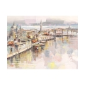 Leinwanddruck modernes Stadtbild Dolce Venezia Luigi Florio Aktion