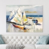 Moderne Leinwanddruck Boote am Strand Luigi Florio Sales