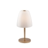 Goldene Metall-Tischlampe mit weißem Glasdiffusor Ares T Aktion