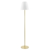 Stehleuchte aus goldfarbenem Metall mit weißem Glasdiffusor Ares PT Angebot