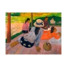 Impressionistisches Gemälde auf Leinwanddruck The Siesta Paul Gauguin Angebot