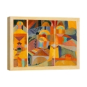 Abstraktes geometrisches Bild auf Leinwanddruck Temple Gardens Paul Klee Aktion