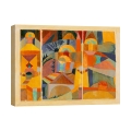 Abstraktes geometrisches Bild auf Leinwanddruck Temple Gardens Paul Klee Aktion