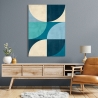 Abstraktes geometrisches Gemälde auf Leinwand Deep Waters Sandro Nava Sales