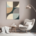 Abstraktes geometrisches Leinwandbild De Luxe I Sandro Nava Verkauf