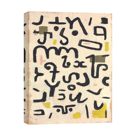 Impressionistischer Kunstdruck auf Leinwand "Law" von Paul Klee Aktion