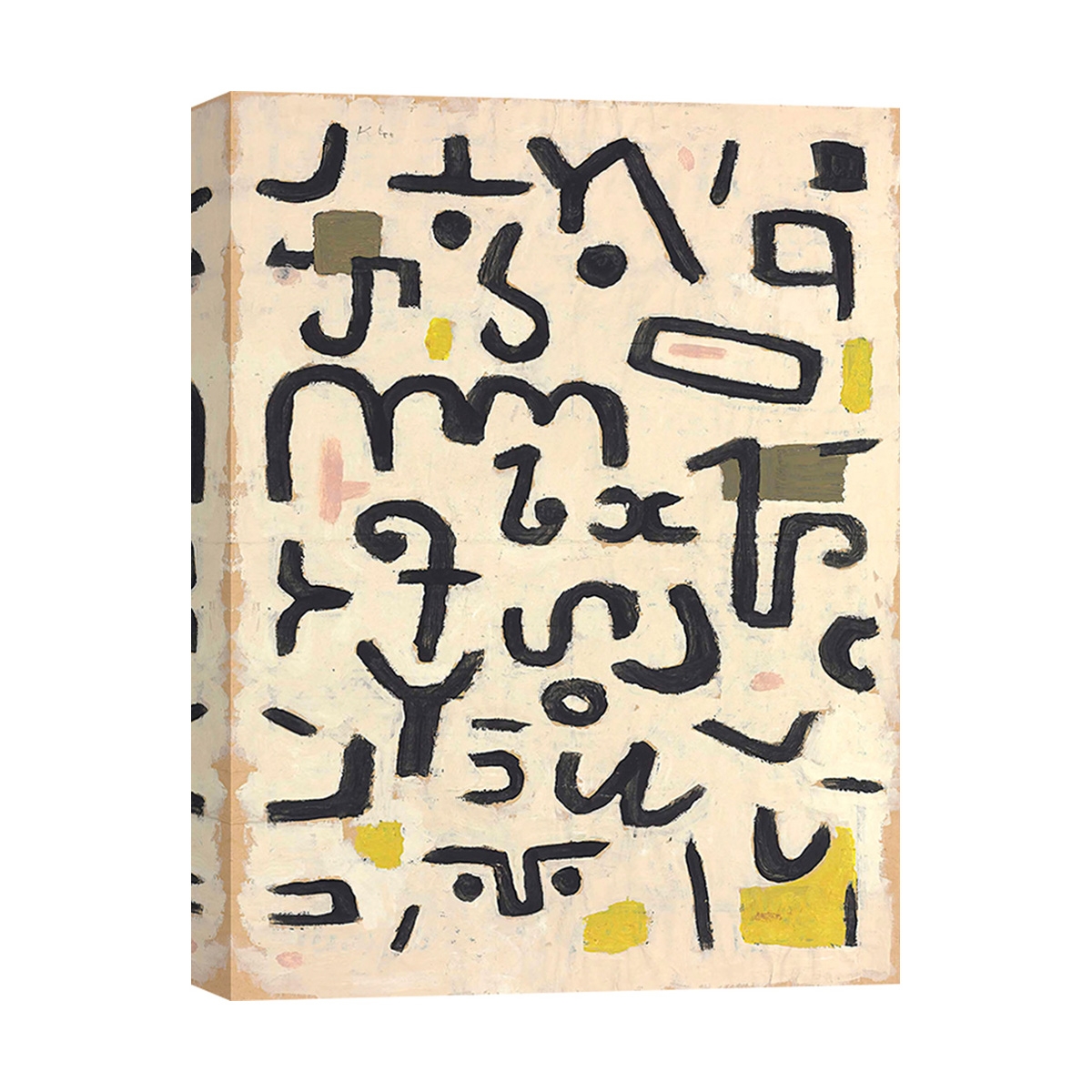 Impressionistischer Kunstdruck auf Leinwand "Law" von Paul Klee Aktion
