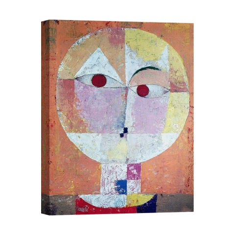 Moderner impressionistischer Kunstdruck auf Leinwand Senecio (Detail) Paul Klee Aktion