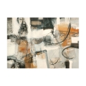 Abstraktes materielles Bild Druck auf Leinwand Leggere dentro Maurizio Piovan Angebot