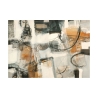 Abstraktes materielles Bild Druck auf Leinwand Leggere dentro Maurizio Piovan Angebot