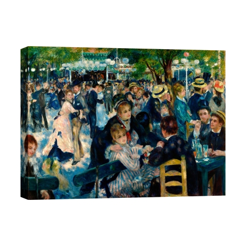 Impressionistische Leinwanddruck Dance at Le Moulin de la Galette Renoir Aktion
