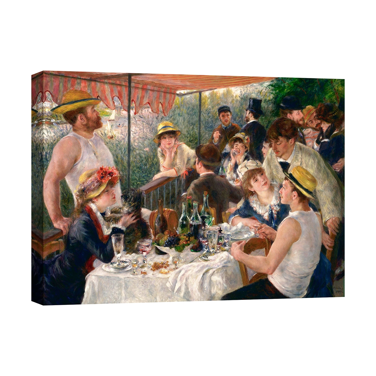 Impressionistisches Gemälde auf Leinwand Luncheon of the Boating Party Renoir Aktion Impressionistisches Gemälde auf Leinwand Luncheon of the Boating Party Renoir Aktion