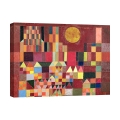 Impressionistisches Bild auf Leinwand Castle and Sun (Detail) Paul Klee Aktion