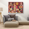 Impressionistisches Bild auf Leinwand Castle and Sun (Detail) Paul Klee Sales