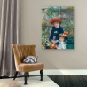 Impressionistische Leinwanddruck Le due sorelle (auf der Terrasse) Renoir Verkauf