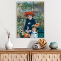 Impressionistische Leinwanddruck Le due sorelle (auf der Terrasse) Renoir Sales