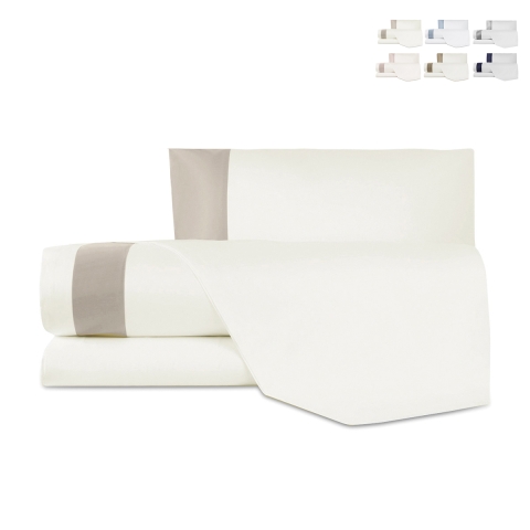Einzelbett-Set mit Bettlaken und Kopfkissenbezug aus Baumwolle und Satin Heritage Aktion