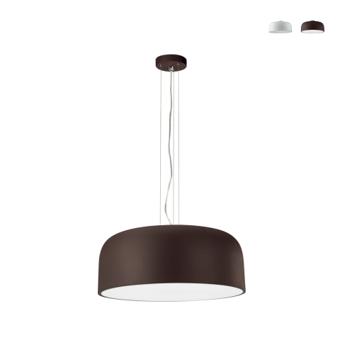 Hängelampe mit rundem Diffusor 52cm aus Metall Bistrot Aktion