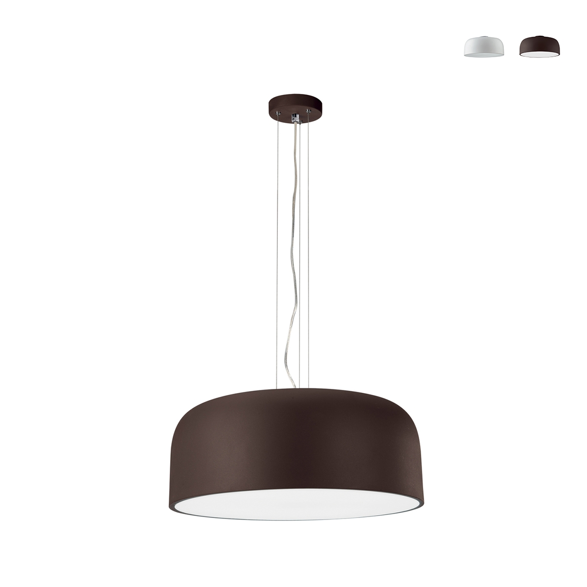 Hängelampe mit rundem Diffusor 52cm aus Metall Bistrot Aktion Hängelampe mit rundem Diffusor 52cm aus Metall Bistrot Aktion