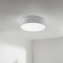 Moderne runde Deckenleuchte 57cm aus Metall und buntem Stoff Capital Verkauf