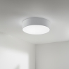 Moderne runde Deckenleuchte 57cm aus Metall und buntem Stoff Capital Verkauf