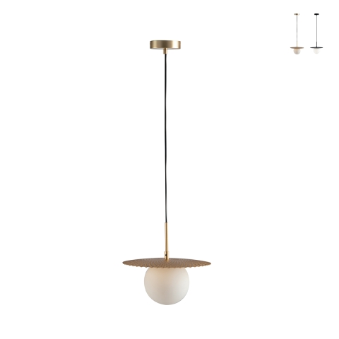 Hängelampe Metall mit Glasdiffusor 30cm Chaplin LS1 Aktion