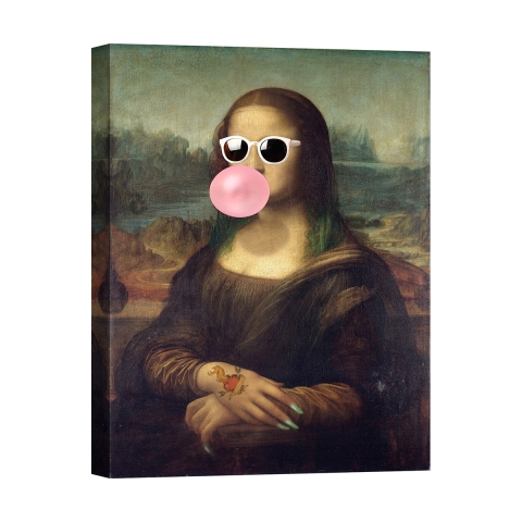 Pop-Art Leinwanddruck Leisure Time, Monna Lisa von Matt Spencer Aktion