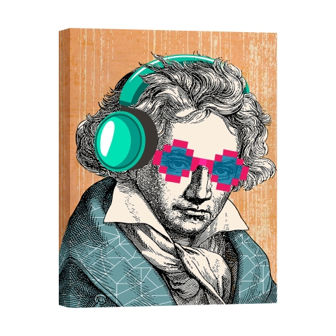 Pop-Art-Bild auf Leinwanddruck Ludwig Matt Spencer Aktion