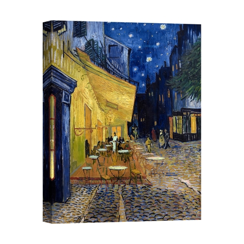 Leinwandbild Cafe Terrace at Night von Vincent van Gogh Aktion