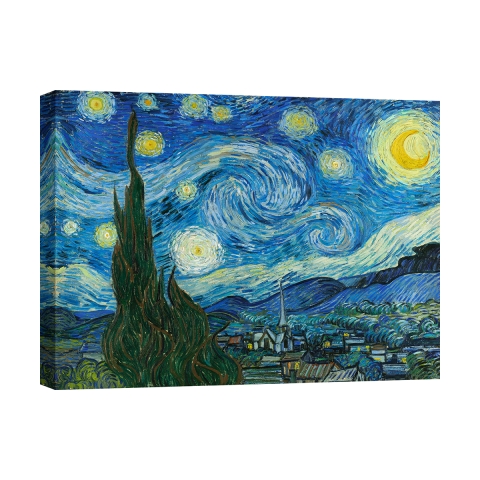 Impressionistisches Gemälde auf Leinwand Sternennacht Vincent van Gogh Aktion