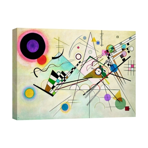 Leinwanddruck Abstraktes modernes Gemälde Composition VIII Kandinsky Aktion