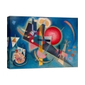 Moderner abstrakter Kunstdruck auf Leinwand Canvas Kandinsky Im Blau Aktion